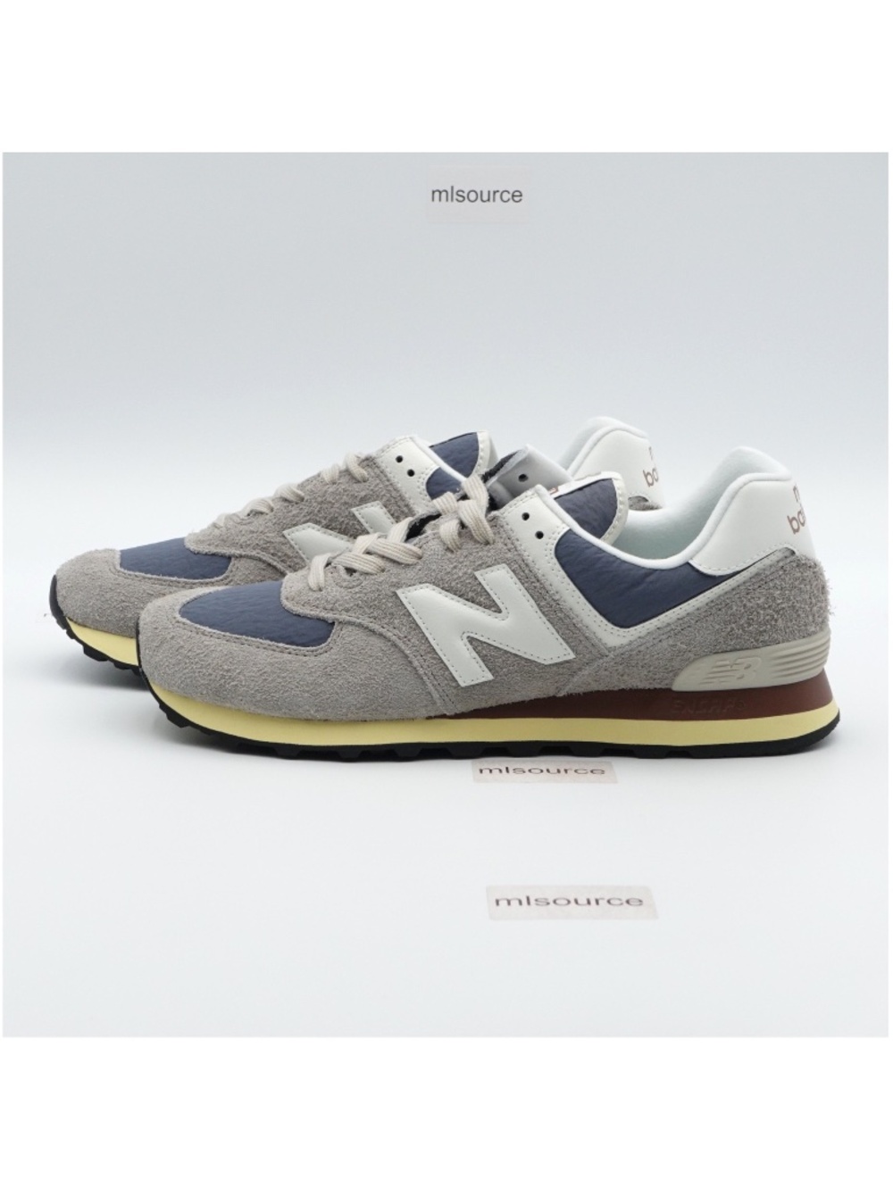 NEW Men's New Balance 574 Suede Sneakers U574WGN Arid Stone/Sea Salt